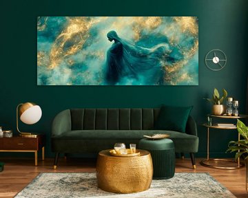 Ethereal shape in the nebula of stars by Poster Art Shop