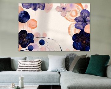 Imaginative floral patterns in pastel colours by Poster Art Shop