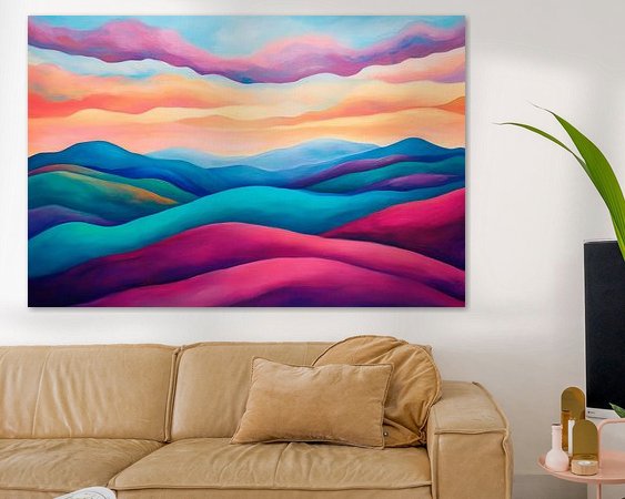 Example of the artwork in a room