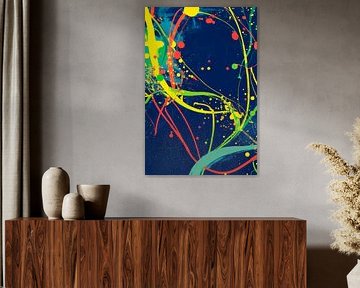 Colourful abstraction with splashes by Poster Art Shop