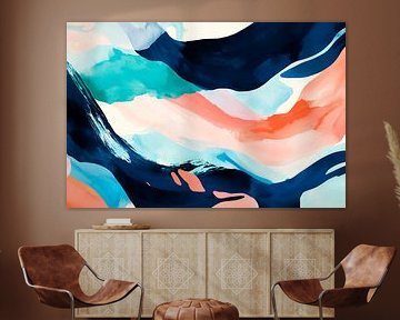 Kleurrijke abstracte aquarelpatronen