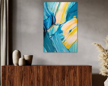 Colourful structure made from acrylic paint by Poster Art Shop