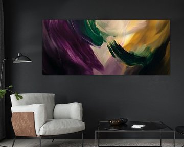 Colourful abstract traces of movement by Poster Art Shop
