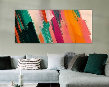 Kleurrijk abstract schilderij акцент