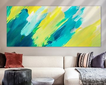Colourful abstract painting by Poster Art Shop