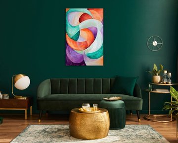 Colourful abstract composition by Poster Art Shop