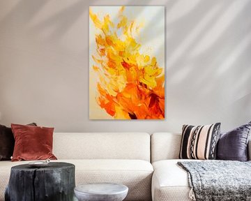 Play of colours in warm yellow tones by Poster Art Shop