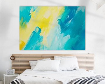 Play of colours in blue and yellow by Poster Art Shop