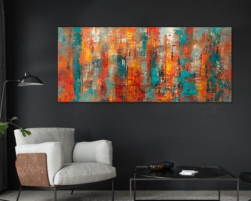 Explosion of colour in an abstract composition by Poster Art Shop