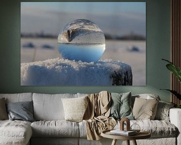 Glass sphere by Fotografie Sybrandy