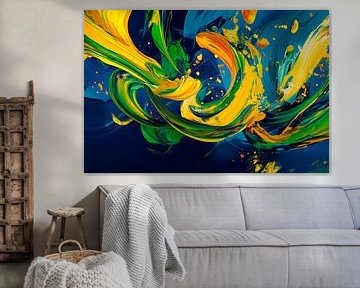 Explosion of colour in vibrant tones by Poster Art Shop