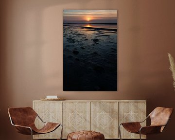 Sunset on the Wadden Sea