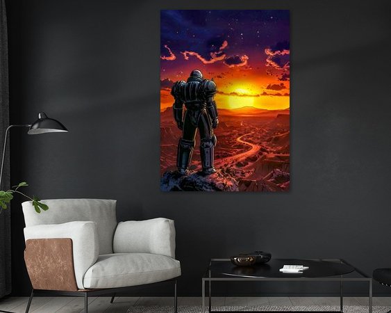 Example of the artwork in a room