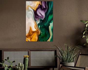 Coloured abstract marble patterns by Poster Art Shop