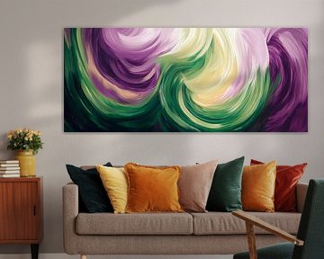 Coloured abstract swirl patterns by Poster Art Shop