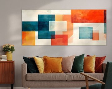 Abstracte gekleurde geometrische vormen van Poster Art Shop