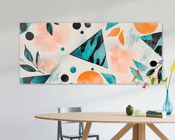 Colourful geometric patterns and shapes by Poster Art Shop