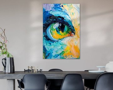 Faszinierendes Auge in Farbenpracht von Poster Art Shop