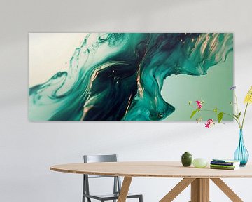 Flowing colours in gentle waves by Poster Art Shop