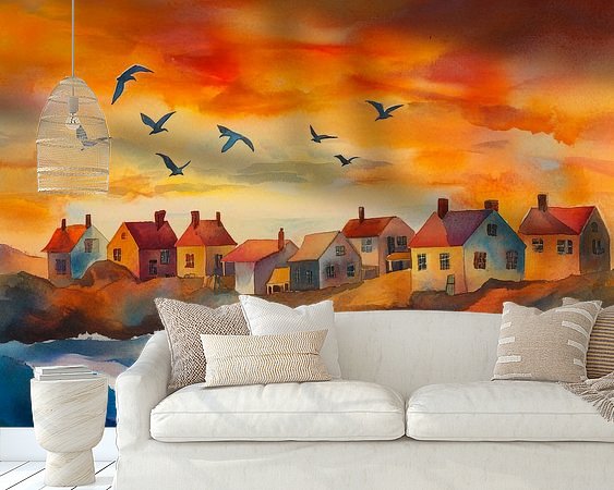 Example of the artwork in a room