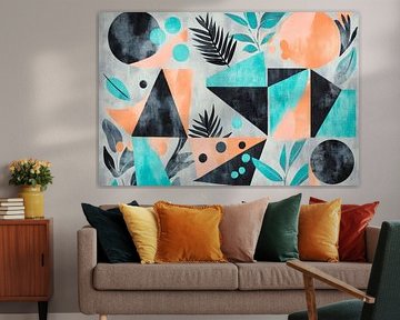 Geometric shapes and plant patterns by Poster Art Shop