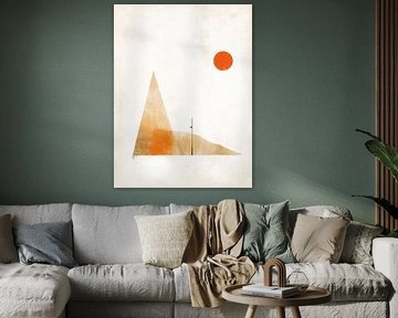 Geometric composition with sun by Poster Art Shop