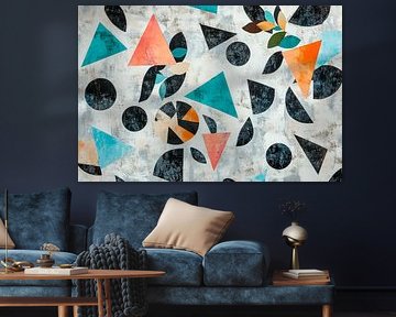 Geometrisches Muster in sanften Farben von Poster Art Shop