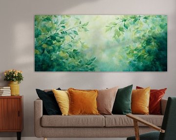 Une canopée harmonieuse dans le brouillard sur Poster Art Shop