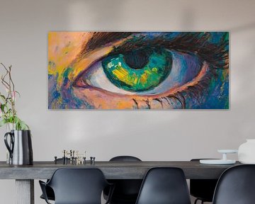 Intense eye in vivid colours by Poster Art Shop