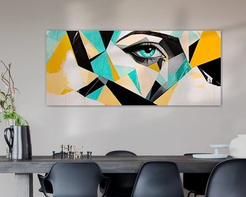 Creative eye area in a blaze of colour by Poster Art Shop