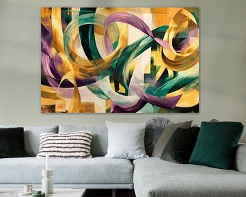 Creative play of colours in motion by Poster Art Shop