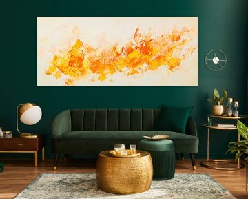 Vibrant colours in orange and yellow by Poster Art Shop