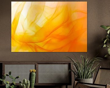 Vibrant orange-coloured textures by Poster Art Shop