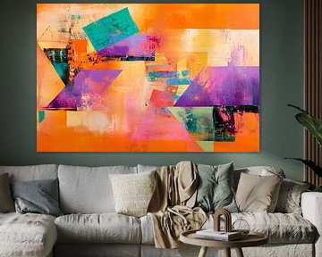 Lively abstract colour composition by Poster Art Shop