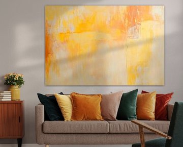 Helder abstract geel ontwerp van Poster Art Shop