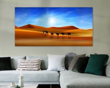 Die Karawane in der Wüste von Monika Jüngling