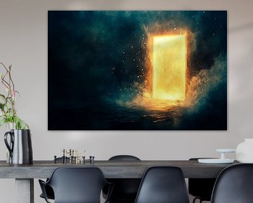 Magic door in the enchanted mist by Poster Art Shop