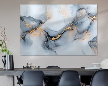 Marble look with golden veins by Poster Art Shop