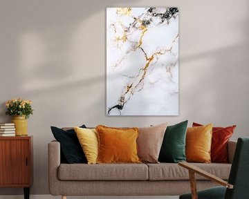 Design en marbre avec des veines dorées sur Poster Art Shop