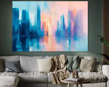 Modern cityscape in the morning light by Poster Art Shop