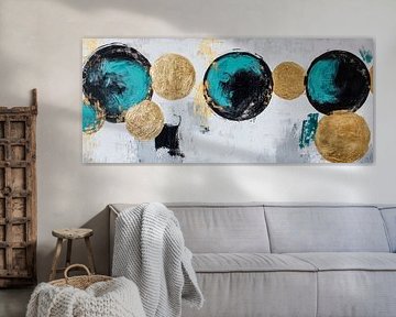 Moderne abstracte kunst met cirkels