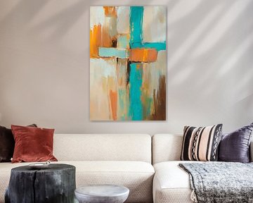 Modern abstract art with colours by Poster Art Shop