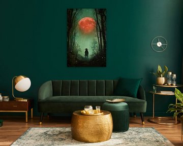Mystieke wandeling in het maanlicht van Poster Art Shop