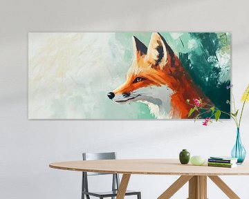 Portret van een elegante rode hond van Poster Art Shop