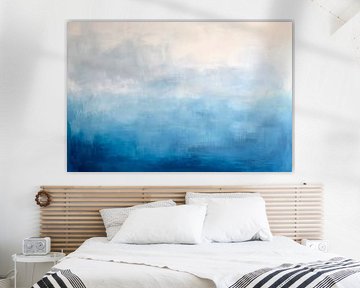 Douces nuances de bleu en dégradé sur Poster Art Shop