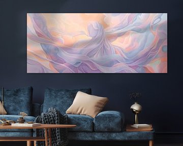 Zachte kleuren en vloeiende vormen van Poster Art Shop