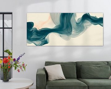 Zachte kleurvlakken in beweging van Poster Art Shop