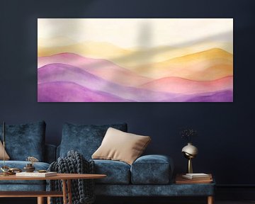 Soft colours in a mountain landscape by Poster Art Shop