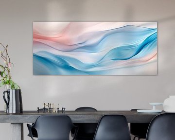 Zachte kleurovergangen in pasteltinten van Poster Art Shop