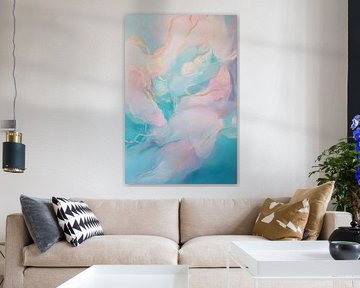 Zachte pastelkleuren in beweging